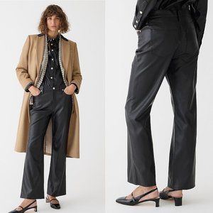 [J. Crew] Slim wide-leg pant in faux leather